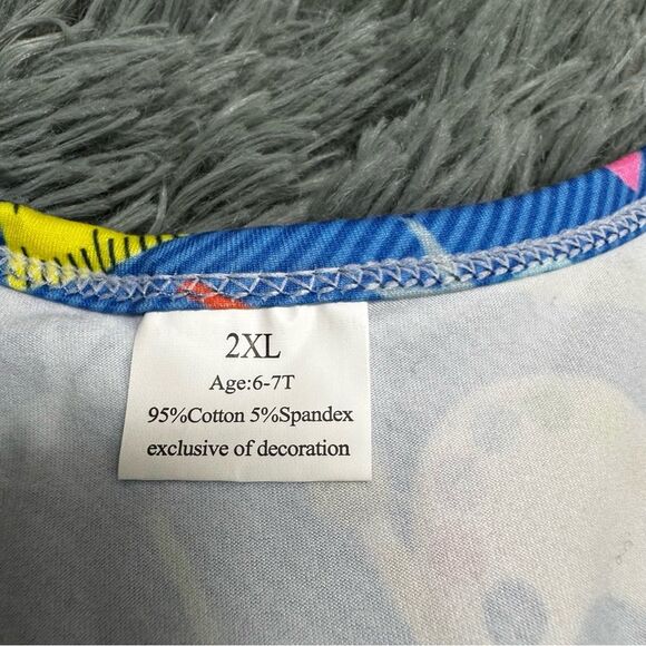 School Supplies Print Dress Size 6-7 - Picture 3 of 5